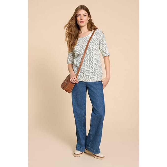 White Stuff Weaver Jersey Top White Taglia: 6 | Magliette intime Outlet | Donna | Bianco