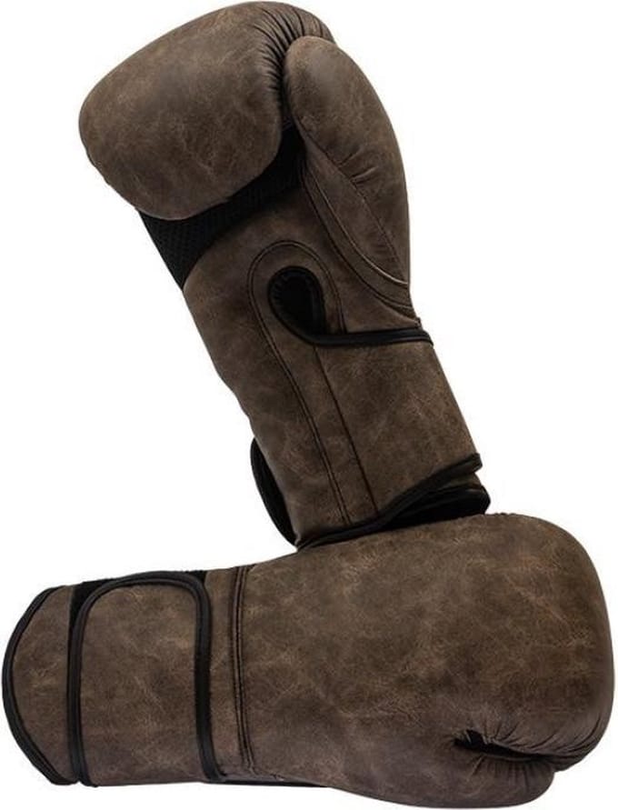 Hybride bokshandschoenen Nihon | semi-leer | Bruin gemêleerd (Maat: 16OZ)