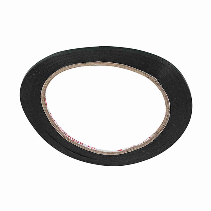 Rouleau de ruban adhésif double face en mousse noir ultra résistant, longueur 10 m, largeur 2 mm, neuf gray