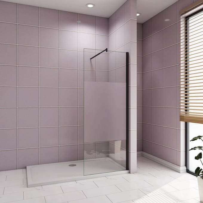Inloopdouche 90x200cm，10mm NANO EasyClean veiligheidsglas，70-120cm Stabilisatiestang
