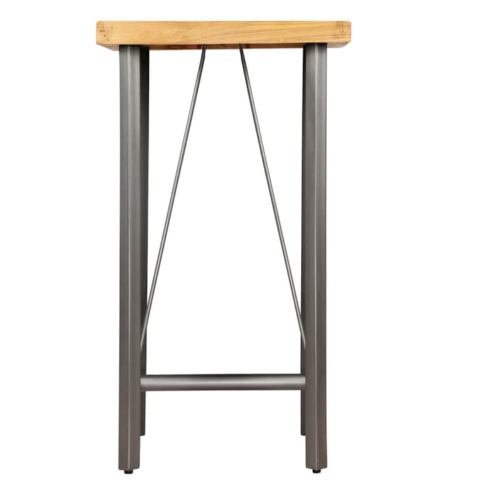 vidaXL - Bartafel - 60x60x107 - cm - massief - gerecycled - teakhout