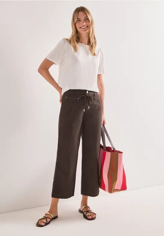 Straight Leg broek in een gewassen look