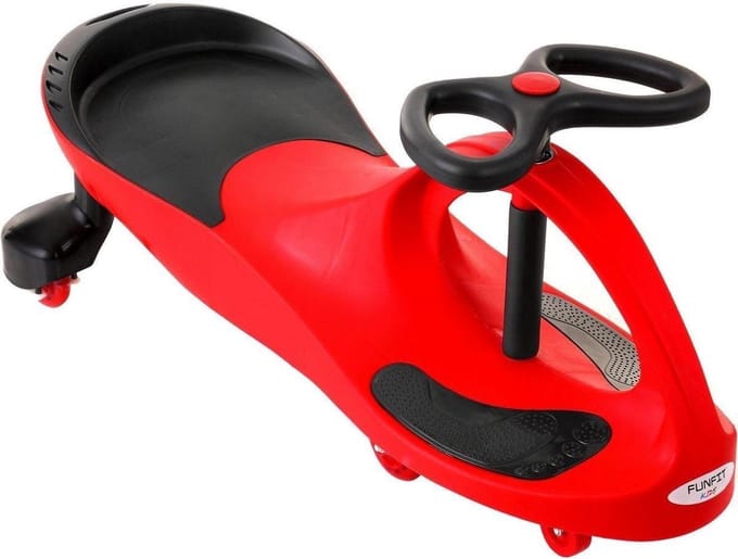 Wiggle Car - Wiebelauto met LED Verlichting - Rood