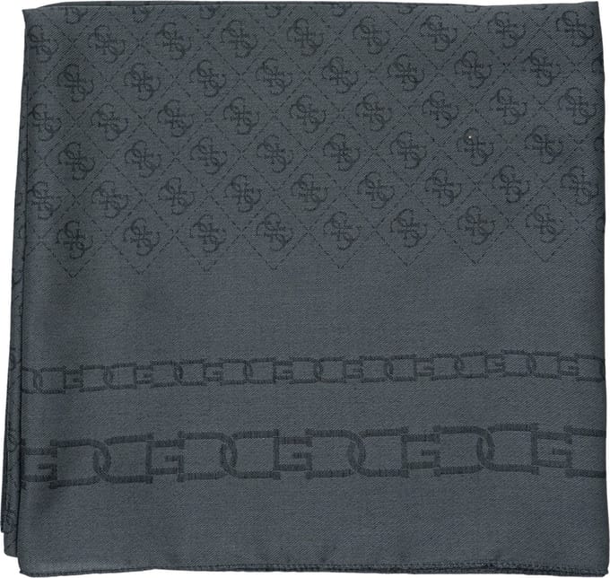 GUESS Sjaal Kefiah Scarf Coal Logo Antraciet