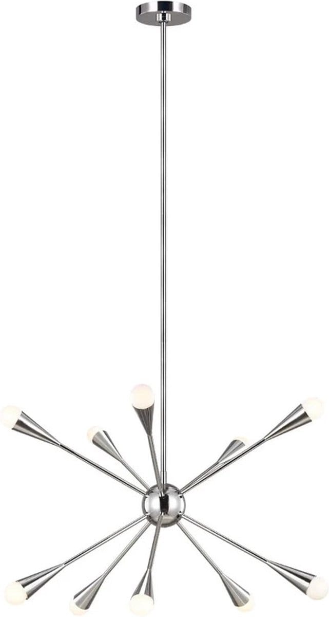 Feiss LED Kroonluchter | 3W 3000K 3000Lm 830 | Dimbaar | Polished Nickel