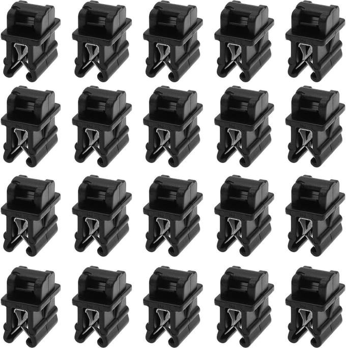 Dailygoods - 20 Kabelbinderclips en Basisclips voor Kabelmanagement