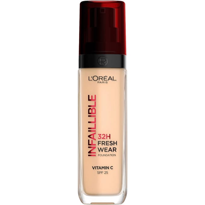 L’Oréal Paris Infaillible 32HR Fresh Wear Foundation - 100 - Langhoudende Foundation met SPF 25 en Vitamine C - 30ML