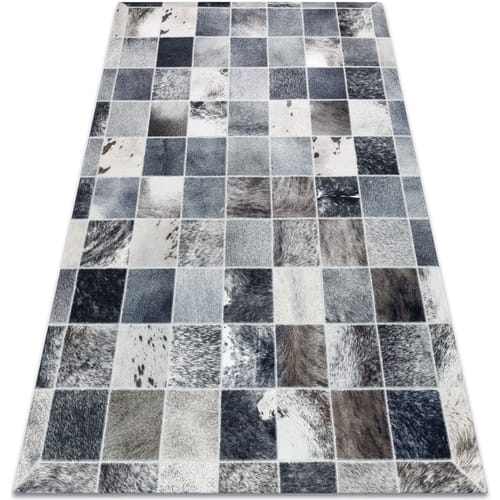 Kleden Rugsx Tapijt PATCHWORK 21716 grijs - Koeienhuid 120x170 cm