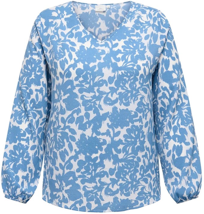 ONLY CARMAKOMA - CARVICA L/S V-NECK TOP WVN NOOS Dames Blouse