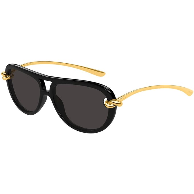 Bottega Veneta Zonnebril Zwart/Grijs