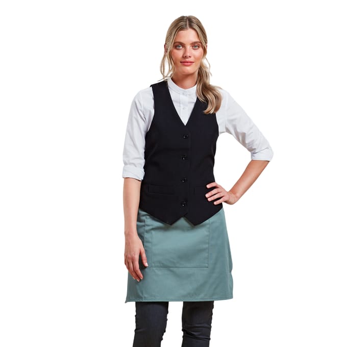 Premier Vrouwen/Dames Gevoerde Waistcoat (Zwart)