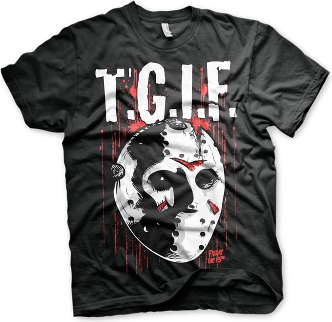 Friday The 13th Heren Tshirt -M- T.G.I.F. Zwart