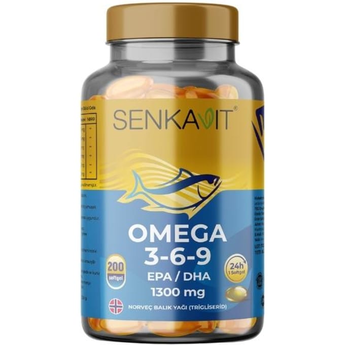 SENKAVIT OMEGA 3-6-9 GÉLULES MOLLES COMPLÉMENT ALIMENTAIRE 1300 mg 200 Gélules 1 PC