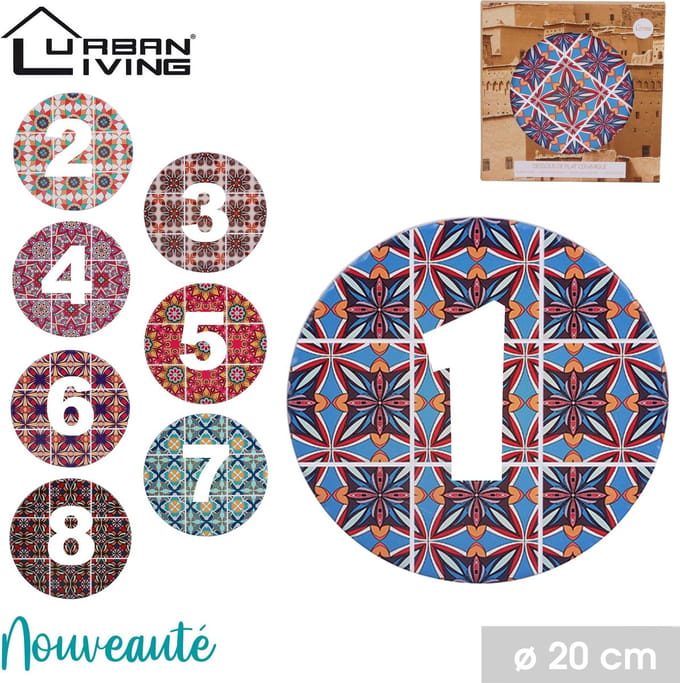 Fornord Onderlegger Rond Moza¯ek Design Diverse Kleuren
