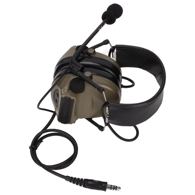 7.1mm Militaire Headset Professionele Geluidsonderdrukkende Elektronische Schietoorkappen met U94 PTT voor groen