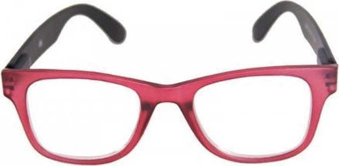 Leesbril Hip WF Mat rood/zwart +3.0