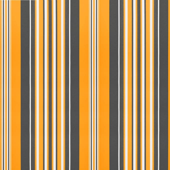 vidaXL - Vervangingsdoek - voor - luifelrok - gestreept - 400 - cm - geel - en - grijs