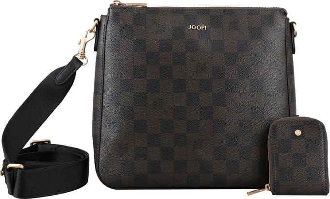 JOOP! Schoudertas Cortina Piazza Jasmina Shoulderbag Seal Brown Donkerbruin