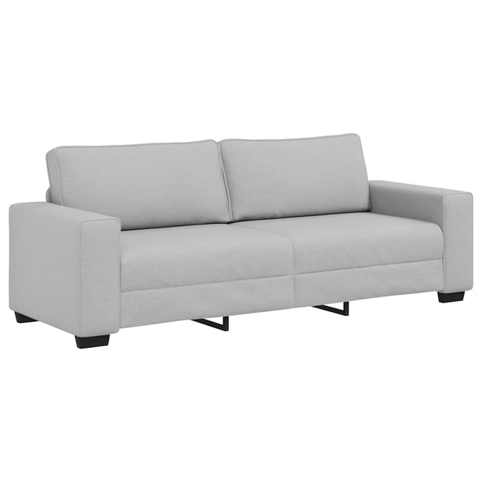vidaXL - 3-zitsbank - Wolkengrijs - 220x77x82 - cm - Stof