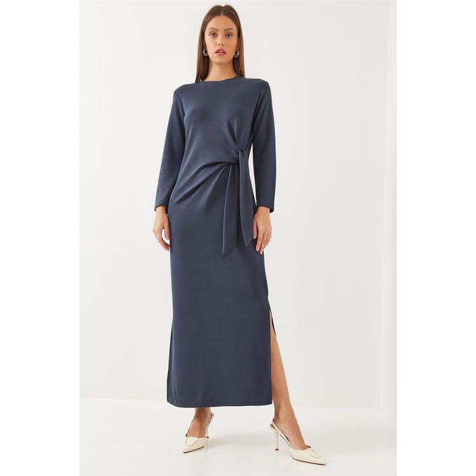 Maxi Jerseykleed met Strik