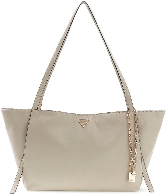GUESS schoudertas Devon 3 Compartment Tote Light Taupe