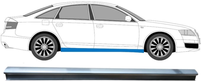 Reparatie dorpel voor Audi A6 C6 2004-2010 / Rechts