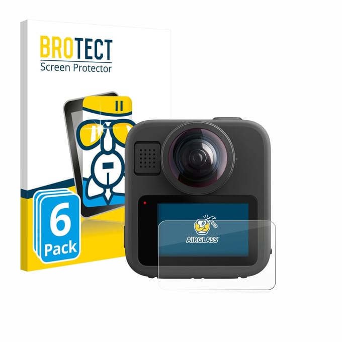 Screenprotector 6 Stuks voor GoPro Max 2 Beschermglas transparant