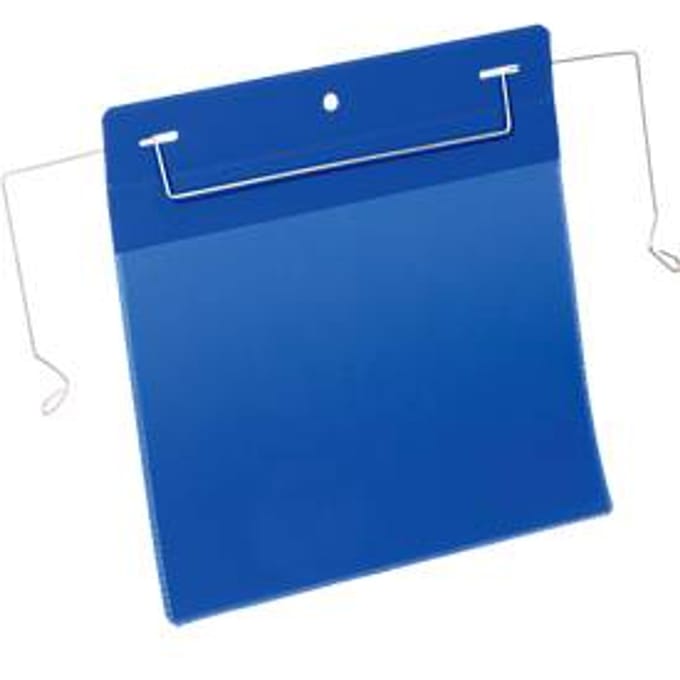 Documententassen met draadbeugel, B 210 x H 148 mm (A5 liggend), 50 st., blauw
