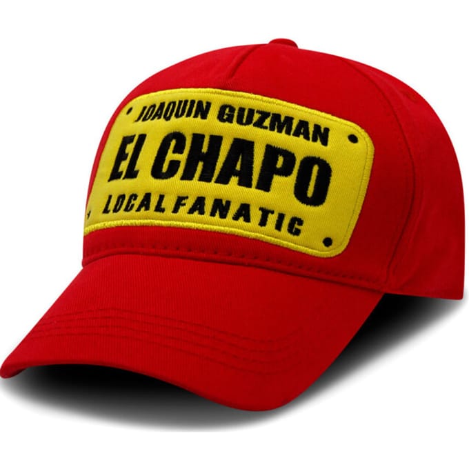Baseball Cap Heren - Pet Heren - EL CHAPO - Rood
