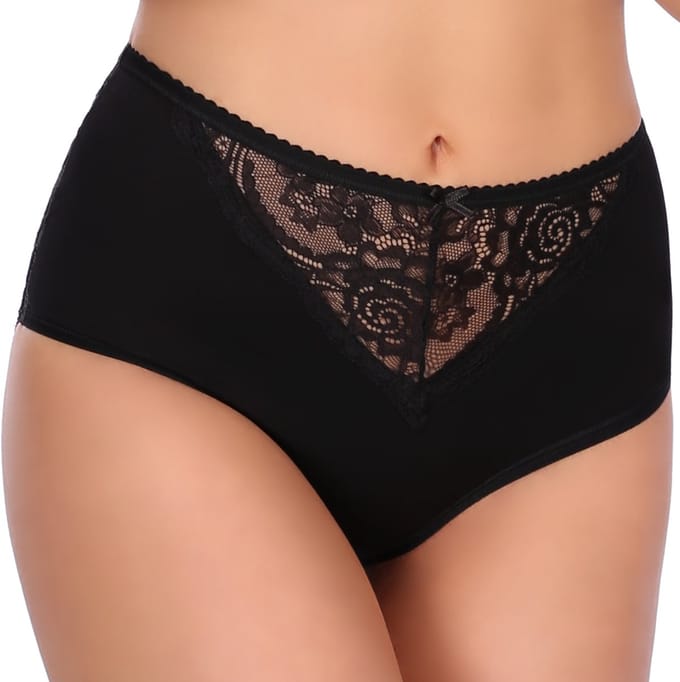 Funny Day INTIMO Iga - Dames slip hoge taille S zwart