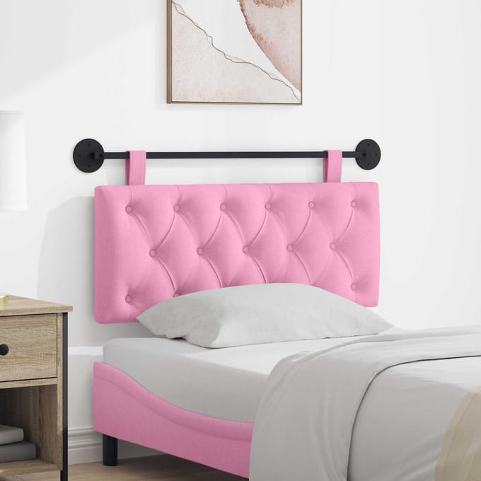 vidaXL - Hangend - hoofdbord - Roze - Stof