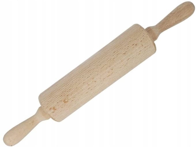 Galicja Serie - Houten Deegroller - 38,5 cm - Roterend - Comfortabele Handgrepen