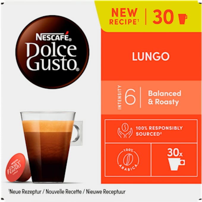 Nescafé Lungo Koffiecapsules - 30 stuks, 168 g