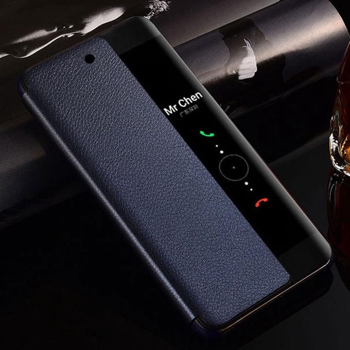 View Flip Smart Cover voor Huawei P 20 Pro – Donkerblauw