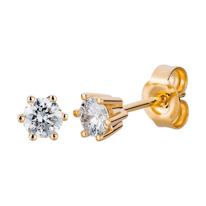 Orolino Ohrringe Gold 750 mit 2x Brillant zus. 0,50 ct.
