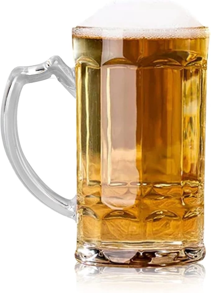 Dubbelwandige Isolerende Plastic Bierbeker van 500ml - Herbruikbare, Schokbestendige en Vriesbestendige Biermok