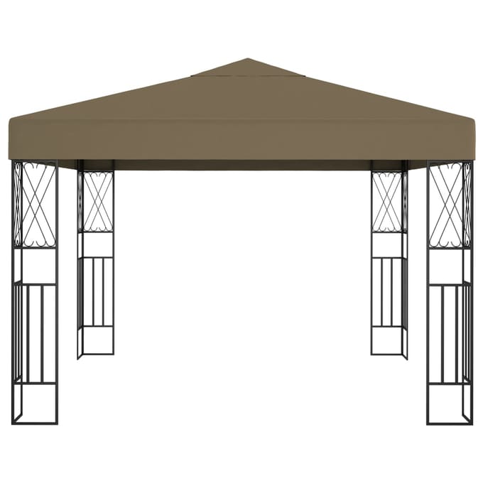 vidaXL - Prieel - 3x3 - m - stof - taupe