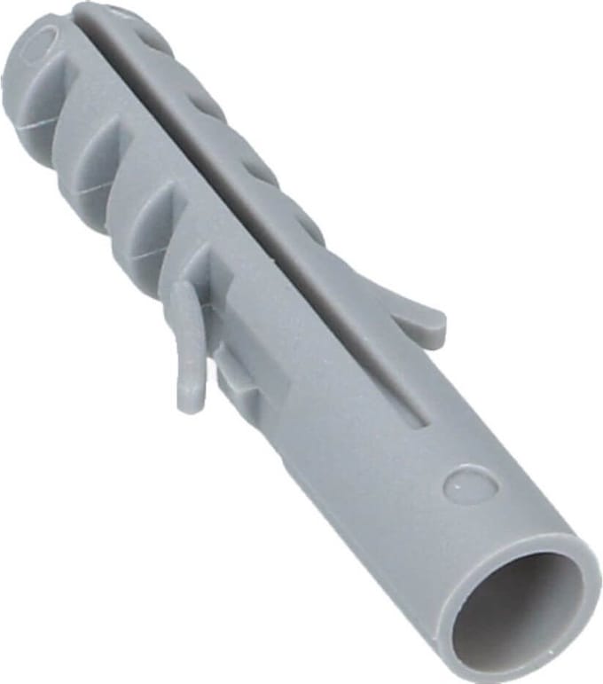 Plug. 8 mm. kunststof-grijs. Homefix.