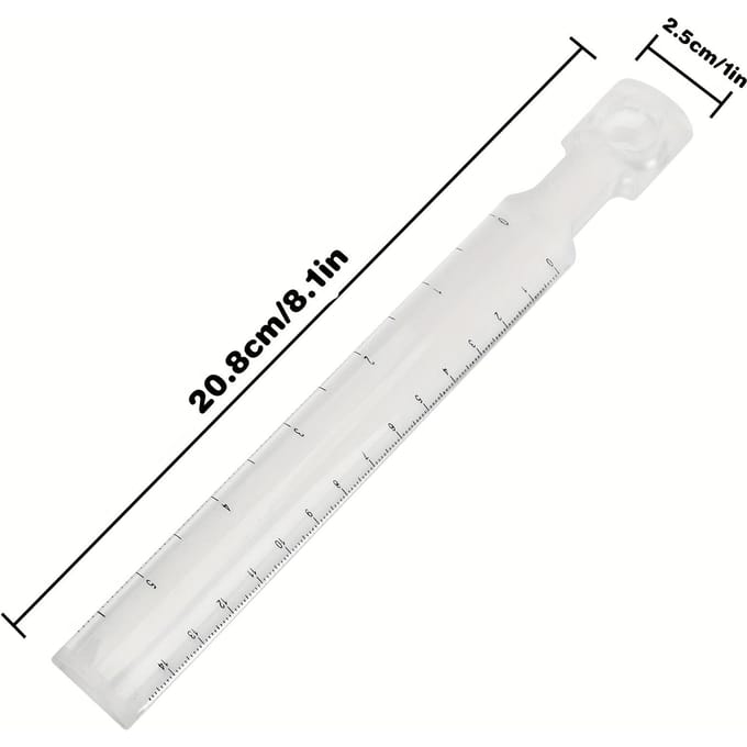 [Règle Transparente] Règle Loupe Transparente en Acrylique | pour Lire, Dessiner & Mesurer white