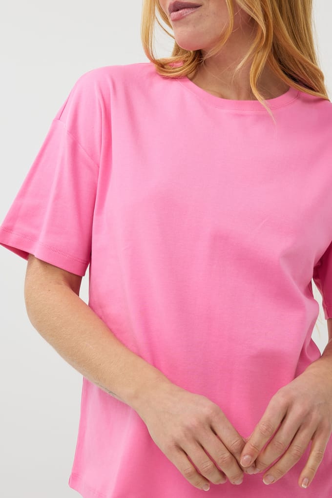 EsQualo T-shirt Oversized Basic Rose Taglia: S | Maglie Sportivi Outlet | Donna | Rosa