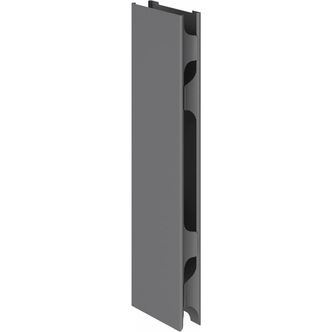 Zijpanelen Breno, voor bureaus Breno, verticale kabelgeleiding in de basis, 2 stuks, grafiet