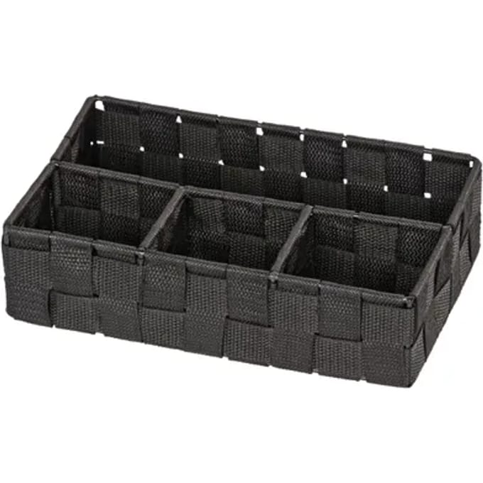 Wenko Organizer Adria 4-vaks 26x6,5x17cm Zwart