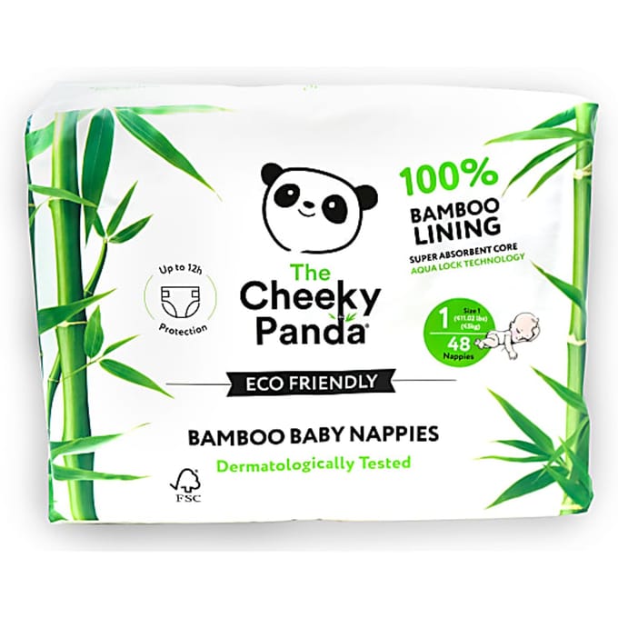 Cheeky Panda Bamboe Baby Luiers Maat 1 2.5kg