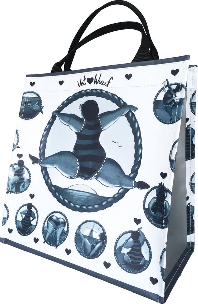Shopper VET WUUF springend