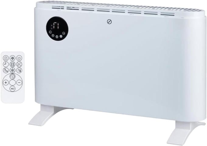 Elektrische Kachel - Convectorkachel Verwarming - Ruimte Verwarmen - Instelbare Thermostaat - 2000 Watt - Wit