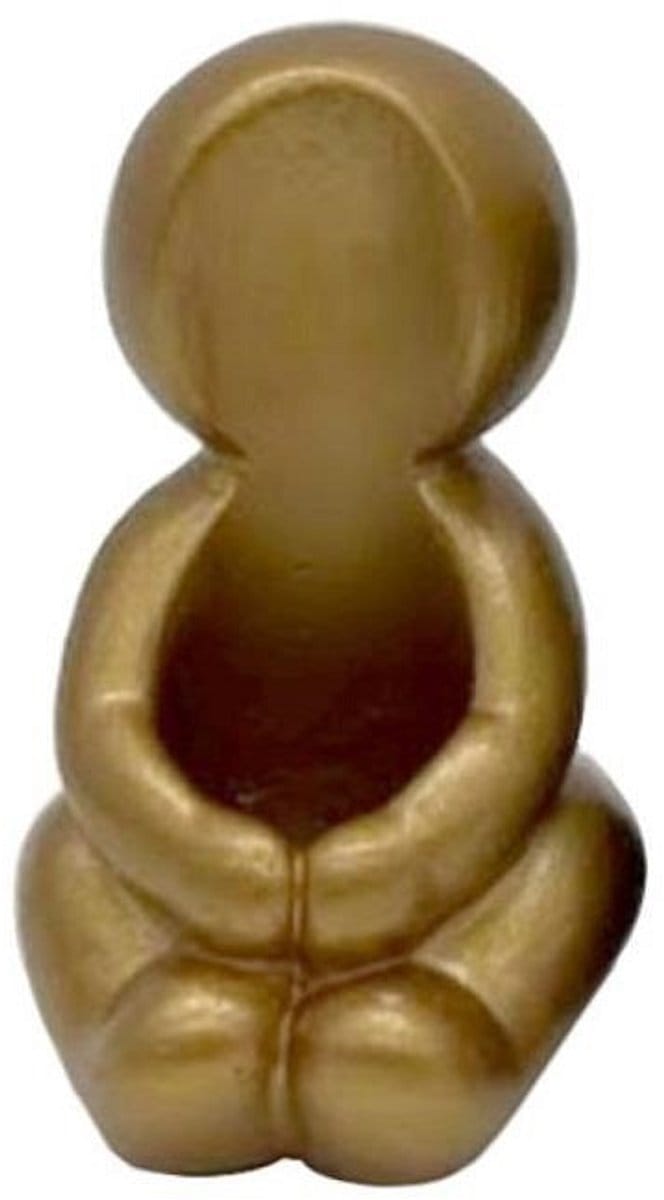 Kaarsenhouder hug goud 6x5x8cm