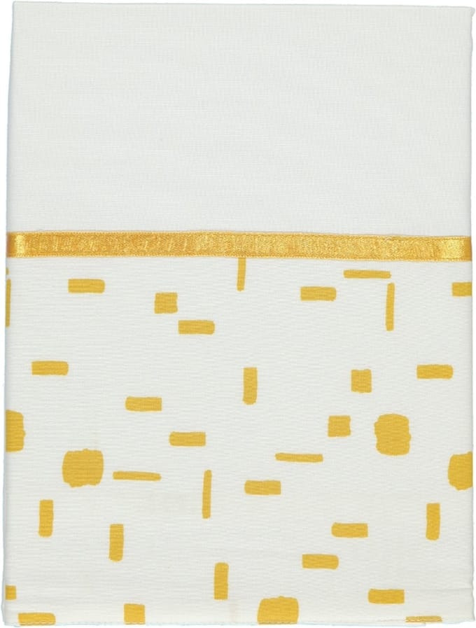 Briljant Baby Wieg Laken Art - 75x100 - Geel