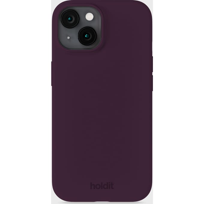 Holdit Silicone Case geschikt voor Apple iPhone 15 - Deep Plum