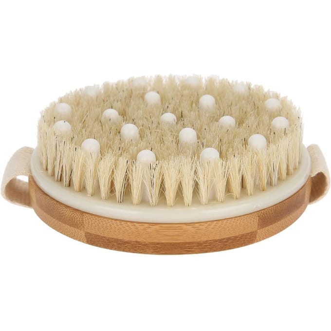 Brosse de Massage Corporel Bain Douche Exfoliation Détoxification Laveur beige