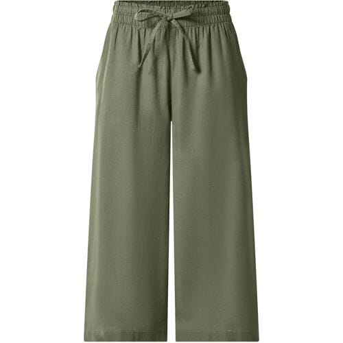 ESMARA Dames broek met linnen (Groen, S (36/38))